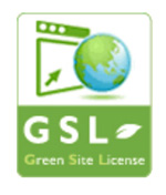 ロゴ：GSL（グリーンサイトライセンス）